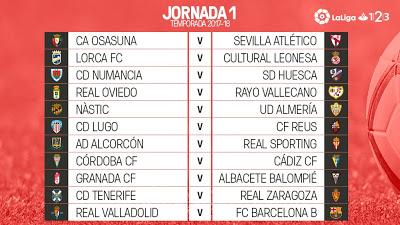 Calendario del Sevilla Atlético - LaLiga123 2017/18