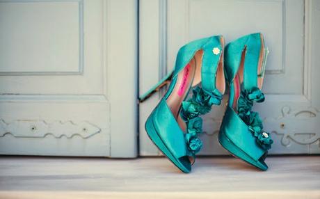 zapatos de novia de color
