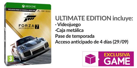 Forza MotorSport 7 cuenta con edición Ultimate en GAME con una réplica espectacular