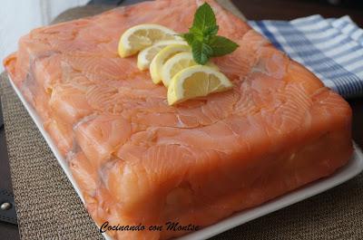 Pastel de salmón frío