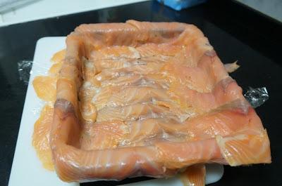Pastel de salmón frío