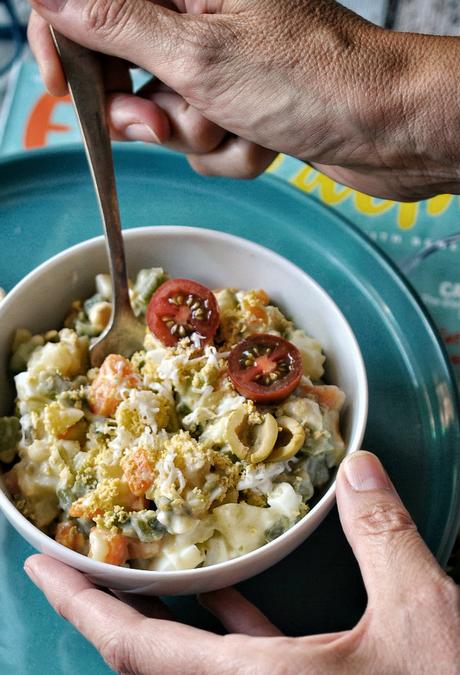 Ensaladilla rusa ligera. Receta de verano