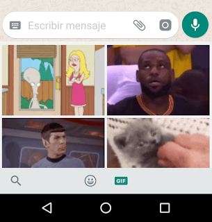 ¿Cómo enviar GIFS por Whatsapp?