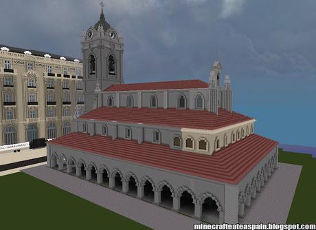 Réplica Minecraft de la Parroquia Ntra. Sra. de la Asunción, Legazpi, Pais Vasco, España.