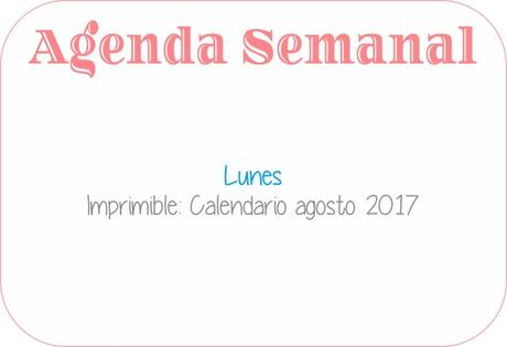 Agenda Semanal 31/07 - 6/08