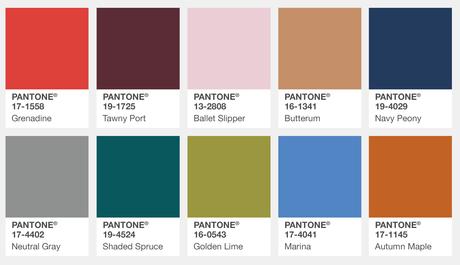 Pantone anuncia los colores para el otoño 2017