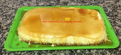 TARTA FRÍA  DE PIÑA SIN HORNO