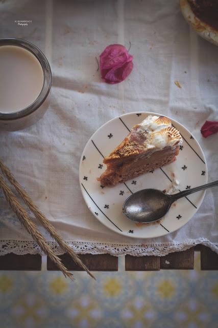 TARTA DE ALMENDRAS Y CARAMELO SIN HORNO