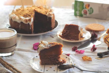 TARTA DE ALMENDRAS Y CARAMELO SIN HORNO