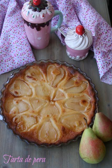 tarta fácil de pera