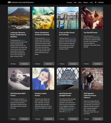 Más presets gratis (por tiempo limitado) para Lightroom de la mano de ON1 On1 Free Presets Lr Todos