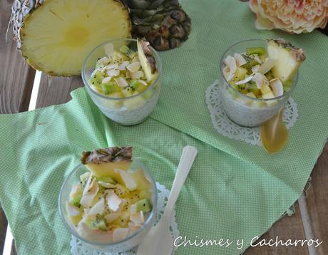 Puding Tropical de Chía