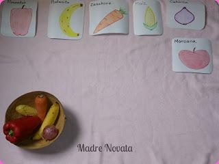 Identificando frutas y verduras, actividades para niños