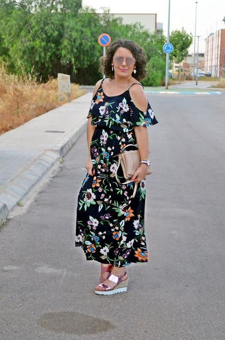 Maxi vestido de flores