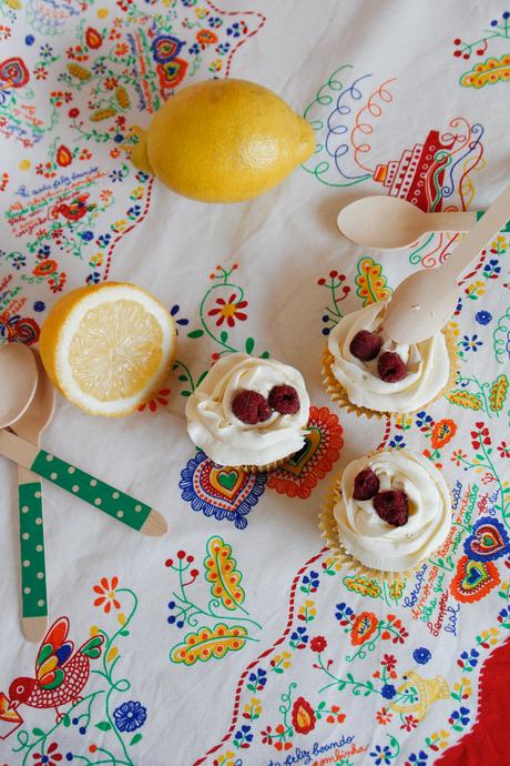 Receta: cupcakes de limón y frambuesa
