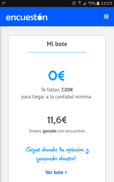 Recibì mi primer pago con Encuestòn