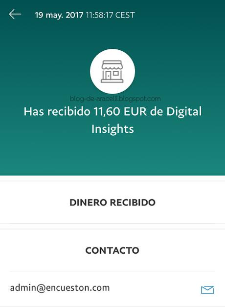 Recibì mi primer pago con Encuestòn