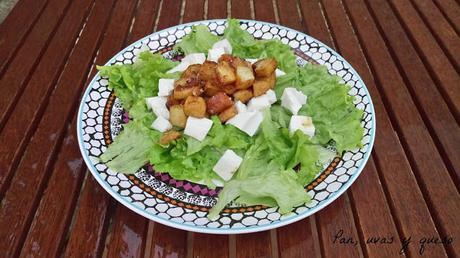 Ensalada templada de sepia marinada