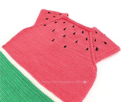 Pelele Sandia de Punto Pelele Sandia de punto DIY - Tutorial y patrón