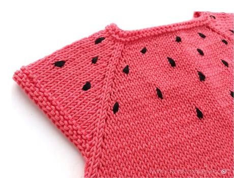 Pelele Sandia de Punto Pelele Sandia de punto DIY - Tutorial y patrón