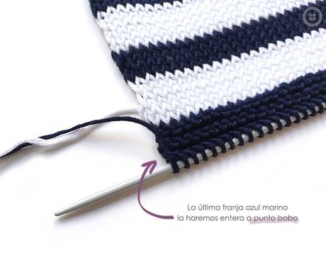 Ranita de punto Marinera – Navy Baby Ranita de punto Marinera de bebé DIY - Tutorial y patrón