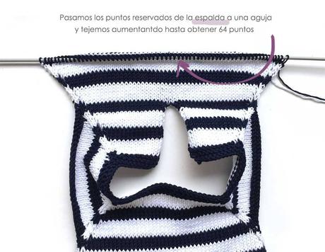 Ranita de punto Marinera – Navy Baby Ranita de punto Marinera de bebé DIY - Tutorial y patrón