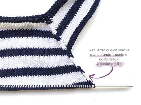 Ranita de punto Marinera – Navy Baby Ranita de punto Marinera de bebé DIY - Tutorial y patrón