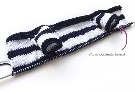 Ranita de punto Marinera – Navy Baby Ranita de punto Marinera de bebé DIY - Tutorial y patrón