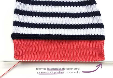 Ranita de punto Marinera – Navy Baby Ranita de punto Marinera de bebé DIY - Tutorial y patrón