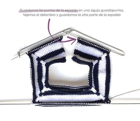Ranita de punto Marinera – Navy Baby Ranita de punto Marinera de bebé DIY - Tutorial y patrón