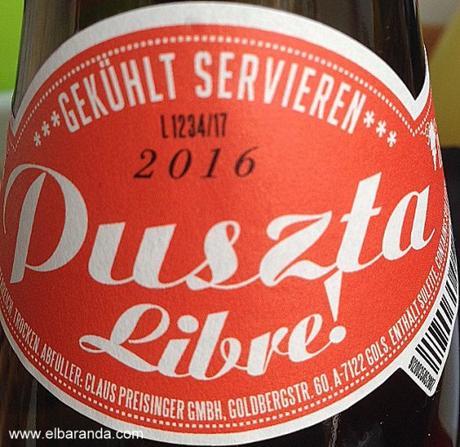 Puszta Libre 2016 etiqueta