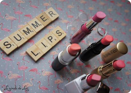 MIS LABIALES PARA EL VERANO