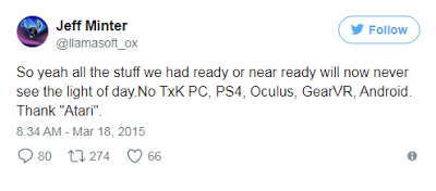 ¡Última Hora! Jeff Minter y Atari resuelven sus diferencias y anuncian Tempest 4000 ¡Última Hora! Jeff Minter y Atari resuelven sus diferencias y anuncian Tempest 4000