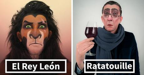 Chica Francesa muestra que maquillando se hace arte, ella convierte Personas en villanos de Disney Chica Francesa muestra que maquillando se hace arte, ella convierte Personas en villanos de Disney