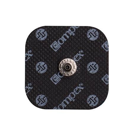 Los mejores productos en recuperación para ciclistas Compex - Electrodos Autoadhesivos Para Aparato Electroestimulador (x4) - 5cm x 5cm - Parches Tipo Easy Snap - Almohadillas Para Electroestimulación - Incluye Conectores