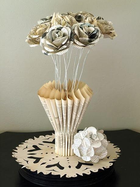 9 ideas sencillas de flores de papel libro 9 ideas sencillas de flores de papel libro