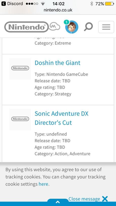 Aparecen listados títulos de Gamecube en la página de Nintendo, ¿consola virtual? Aparecen listados títulos de Gamecube en la página de Nintendo, ¿consola virtual?