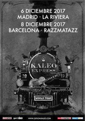 Kaleo actuarán en diciembre en Madrid y Barcelona