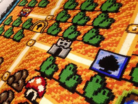 Un joven pasó 6 años haciendo una alfombra de Super Mario Bros Un joven pasó 6 años haciendo una alfombra de Super Mario Bros