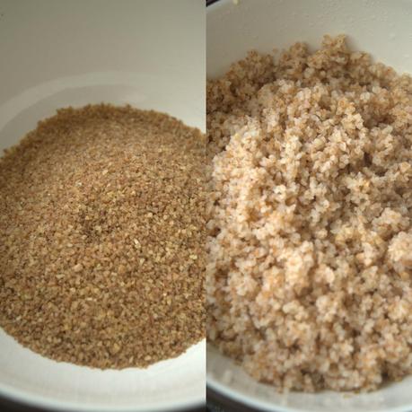 Berenjenas baby con salsa chermoula, bulgur y yogurt, sabor en cada bocado Berenjenas baby con salsa chermoula, bulgur y yogurt, sabor en cada bocado