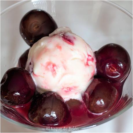 CEREZAS ESCABECHADAS, Y HELADO DE NATA CON CEREZAS ESCABECHADAS CEREZAS ESCABECHADAS, Y HELADO DE NATA CON CEREZAS ESCABECHADAS