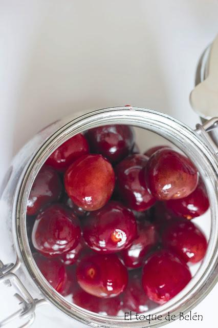 CEREZAS ESCABECHADAS, Y HELADO DE NATA CON CEREZAS ESCABECHADAS CEREZAS ESCABECHADAS, Y HELADO DE NATA CON CEREZAS ESCABECHADAS