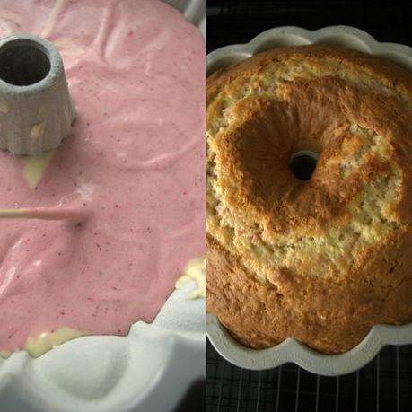 Strawberry & Cream Bundt Cake #BundtBakers