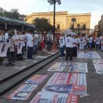 Potosinos marchan en protesta por desaparición de personas