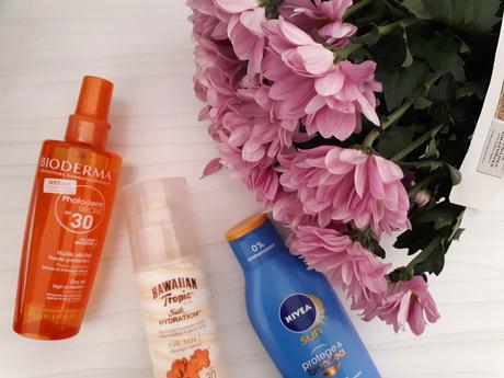 Mis protectores solares imprescindibles para el verano protectores solares opinion aceite seco bioderma nivea spf50 hawaiian tropic