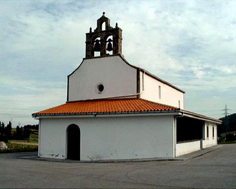 Trabajos de restauración de la Iglesia de Santiago de Ambás, Camino del Norte.