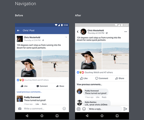 Estos son los cambios de Facebook en su nueva versión móvil Estos son los cambios de Facebook en su nueva versión móvil