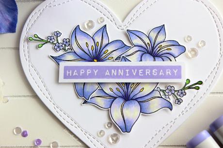 Heart Shaped Floral Card