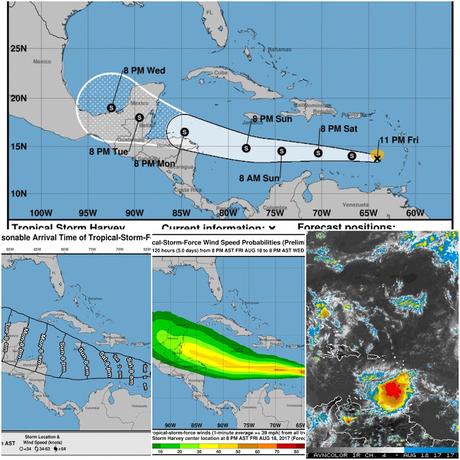 Harvey no amenaza República Dominicana; solo dejará lluvias en parte del país.