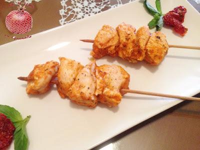 Brochetas de Pollo marinado